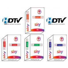 Carta d'accesso per il pagamento mensile di Sky Italia Sky Tv Italia Hd, Famiglia, Calcio, Sport HD, Cinema