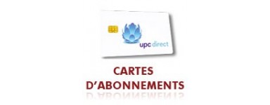 Carte d'abonnement Upc direct